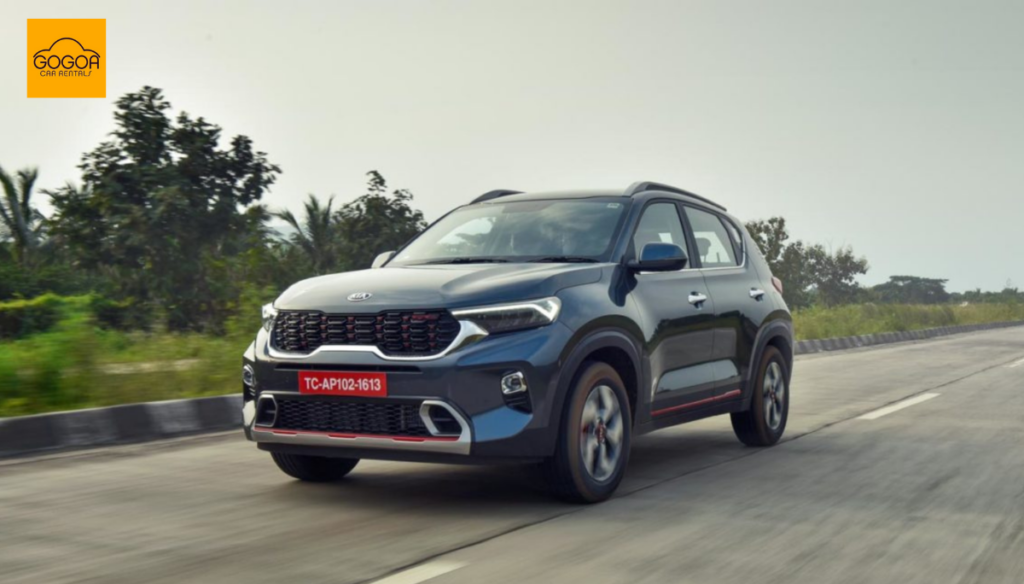 Kia Sonet Automatic Gear on Rent Goa